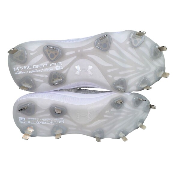 Under Armour Glyde 2 MT Womens Size 9 Grey Softball Metal Cleats New - Picture 5 of 7